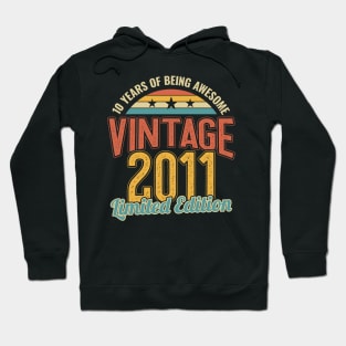 11th Birthday 10 Years of being Awesome 2011 Hoodie